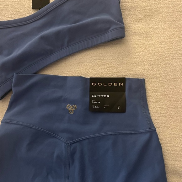 NWT Aritzia golden butter set in French blue - Picture 8 of 8
